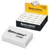 Eraser BRAUBERG, 26х17х7 mm, white, rectangular, thermoplastic rubber