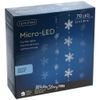Kaemingk / LED-Vorhang Air Snowflakes 1,2 * 1,35 m, 70 kaltweiße Micro-LED-Lampen, Silberdraht, IP20