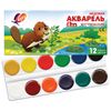 Watercolors "Zoo" 12 colors, honey, without a brush, carton box