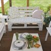 Этель / Pillow for a double bench Leaves 45 × 120 cm, reps impregnated with VMGO, 100% cotton