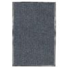 LIMA / LYUBASHA / Entrance pile moisture-dirt-proof mat, 60x90 cm, ribbed, thickness 7 mm, gray