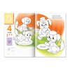 Coloring book A4, 8 sheets, HATBER, with stickers, letters and numbers, "Writing numbers"