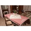 Снежинка / Snowflake / Table linen set with tambour embroidery and machine lace