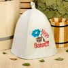 Добропаровъ / Bath hat with embroidery "Miracle bath", first grade / 4 pieces