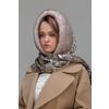 The hood Pavlo-Posad shawl with mink