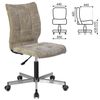 BRABIX / Armchair "Stream MG-314", without armrests, silver pentacle, fabric, sand, 532396