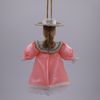Потешный промысел / Christmas tree toy from porcelain "Girl in a summer dress and a hat"