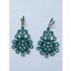 Lace earrings "Marquise de Pompadour" sea wave