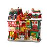Fachada 'Ciudad de Navidad', polystone, iluminación, 27x27x11 cm, LEMAX