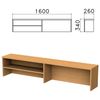 Set-up for monolith table, 1600 x260 x340 mm, 1 shelf, color beech Bavaria