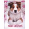 BRAUBERG / Notebook "Dog" PEQUENO FORMATO 80 folhas A6, 110х147 mm, capa laminada, verniz seletivo, gaiola