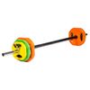 PROFI-FIT / Barbell for aerobics PROFI-FIT 20090, rubber discs (1.25 kg; 2.5 kg; 5 kg) 2 pcs.