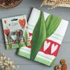 Этель / Ethel / Set "Love" towel 40x73cm, twill 190g / m2, cookie cutters
