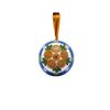 Волховская роспись / Volkhov painting / Pendant decoration "Small ball" "Yellow rosette"