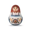 Шугозерская роспись / Shugozerskaya painting / Small tumbler with musical mechanism "Bright bloom" hand painting