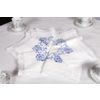 Снежинка / Snowflake / Linen table linen set in two colors