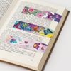 Bookmark with magnet BUTTERFLY, set of 6 PCs, sequins, 25x196 mm, INLANDIA