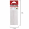Glue sticks, diameter 7 mm, length 100 mm, white, set of 6 pieces, BRAUBERG, euro hanger