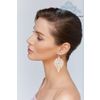 Lace earrings "Maria" beige