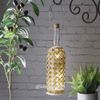 Kaemingk / Greek Caramel bottle lamp 30 cm battery operated, glass