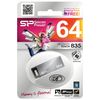 SILICON POWER / Flash disk 64 GB, Touch 835, USB 2.0, metal case, gray
