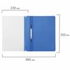 Raccoglitore in plastica UNLANDIA, A4, 130/180 micron, blu