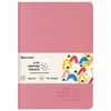 BRAUBERG / Notebook 48 y. checkered cover leatherette SoftTouch, stitching, A5 (147х210mm), PINK, RAINBOW / 10 pcs.