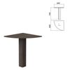 Table corner "Budget" 600 x600 x740 mm, toledo oak