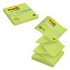 POST-IT / Self-adhesive block (sticker) ORIGINAL "Spring" (Z-block), 76x76 mm, 100 sheets, green neon