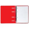 BRAUBERG / Carnet sur anneaux A5 (160x215 mm), 80 feuilles, Couverture plastique, cage, "Rouge" / 4 pcs.