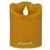 Kaemingk / LED candle Living Flame 15 cm mustard wax battery operated