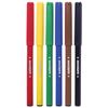 The markers are INLANDIA 6 colors, the "EXOTIC", ventilated cap, cardboard
