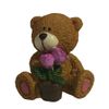 Ремеко / figura decorativa "Oso con maceta de flores" (beige) L5W5H5.5