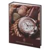 BRAUBERG photo album for 200 photos 10x15 cm, hard cover, "Clock", brown