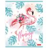 HATBER / Quaderno А5, 48 sh., Staffa, gabbia, scintillii, "Flamingo" / 10 pz.