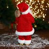 Зимнее волшебство / Doll "Santa Claus in a sweater and a shiny coat with white fur"