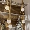 Kaemingk / Pendant lamp on a rope Lestrange 80 * 10 cm, 15 micro LED lamps, battery operated