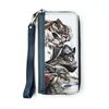Clutch zipper combo "the Menagerie" blue