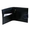 Purse mens BEFLER "Grade", 125х95 mm, genuine leather button, black