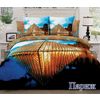 Satin bed linen 3D Paris, the Louvre