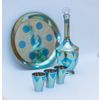 Souvenir cognac set of zirconium "FIRM" in a gift box made of wood