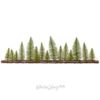 Kaemingk / Интерьерно-оконная декорация Sherwood Forest 100 см, 60 теплых белых LED ламп, на батарейках, IP20