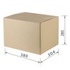 FEFCO / Corrugated box, 380 x 304 x 285 mm, grade T23, profile B, 0201 / GOST, version A