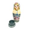 Вятский сувенир / Author's painted nesting doll "Katyusha" yellow shawl
