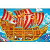 Bodenpuzzle mit Stickern und Malvorlagen Jolly Roger