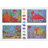 Coloring by numbers A4, ONLANDIA "IN the OCEAN", WITH WAX CRAYONS, 4 pics