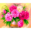 Опт-картина / Pintura em números 40x50 Aroma de peônias