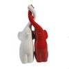 Ремеко / Figura decorativa "Una coppia di elefanti" (bianco + rosso lucido) L9W14H26