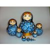 Лаврово / Matryoshka 10 pieces Floral with sequins - souvenir
