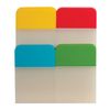 Bookmarks highlighters sheets of adhesive plastic BRAUBERG, 38х25 mm 4 colours x 20 sheets